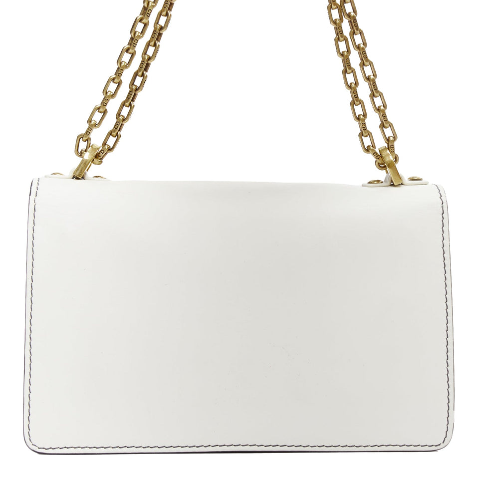 Dior J'Adior Medium leather letter chain flap crossbody bag
