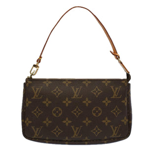 Louis Vuitton Pochette Accessoire  Canvas Clutch Bag