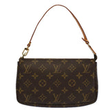 Louis Vuitton Pochette Accessoire  Canvas Clutch Bag