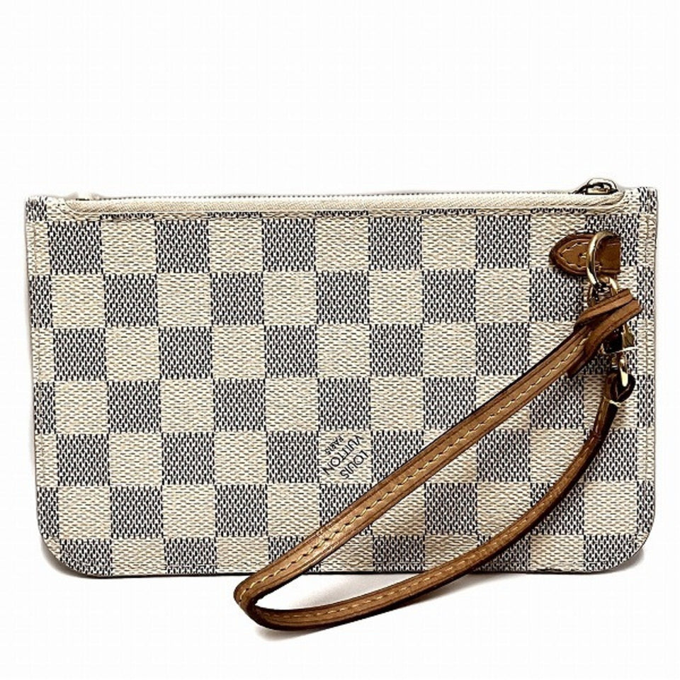 Louis Vuitton Neverfull  Canvas Clutch Bag