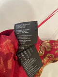 Prada Red & Gold Midi Dress with Floral & Bow Detail Size IT 40 (UK 8)