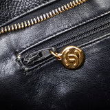 Black Chanel Caviar Medallion Tote Bag