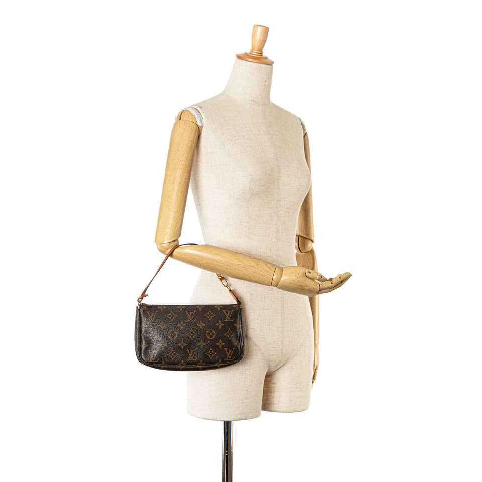 Brown Louis Vuitton Monogram Pochette Accessoires Shoulder Bag