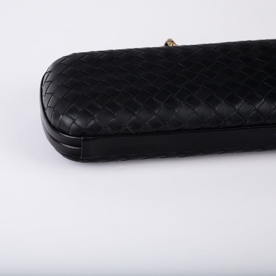 Leather Stretch Knot Clutch