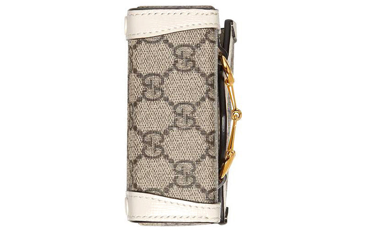 GUCCI Horsebit 1955 Logo Canvas Phone Bag Box Shoulder Messenger Bag Mini / Ebony / White Unisex 625615-92TCG-9761