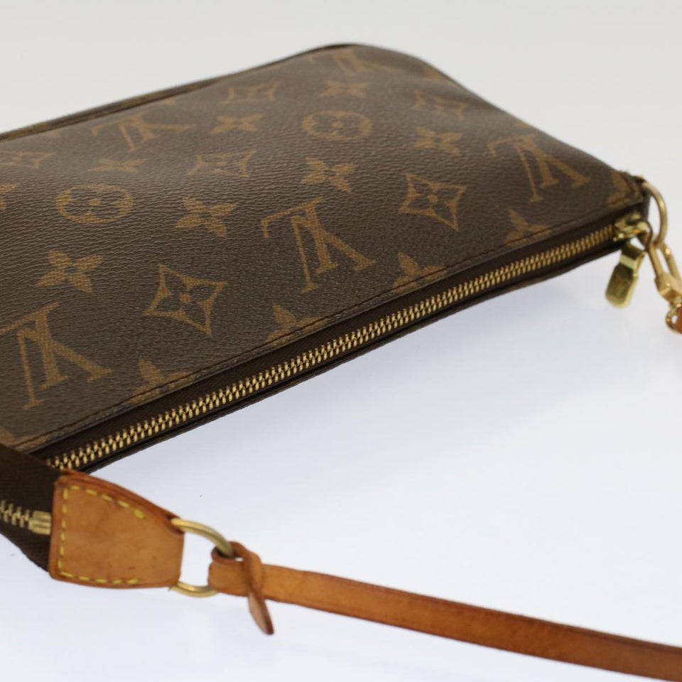 Louis Vuitton Pochette Accessoire  Canvas Clutch Bag