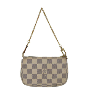 Louis Vuitton Pochette Accessoire  Canvas Clutch Bag