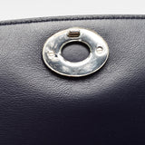 Dior Navy Blue/silver Leather Small Be Dior Flap Top Handle Bag