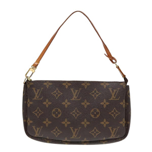 Louis Vuitton Pochette Accessoire  Canvas Clutch Bag
