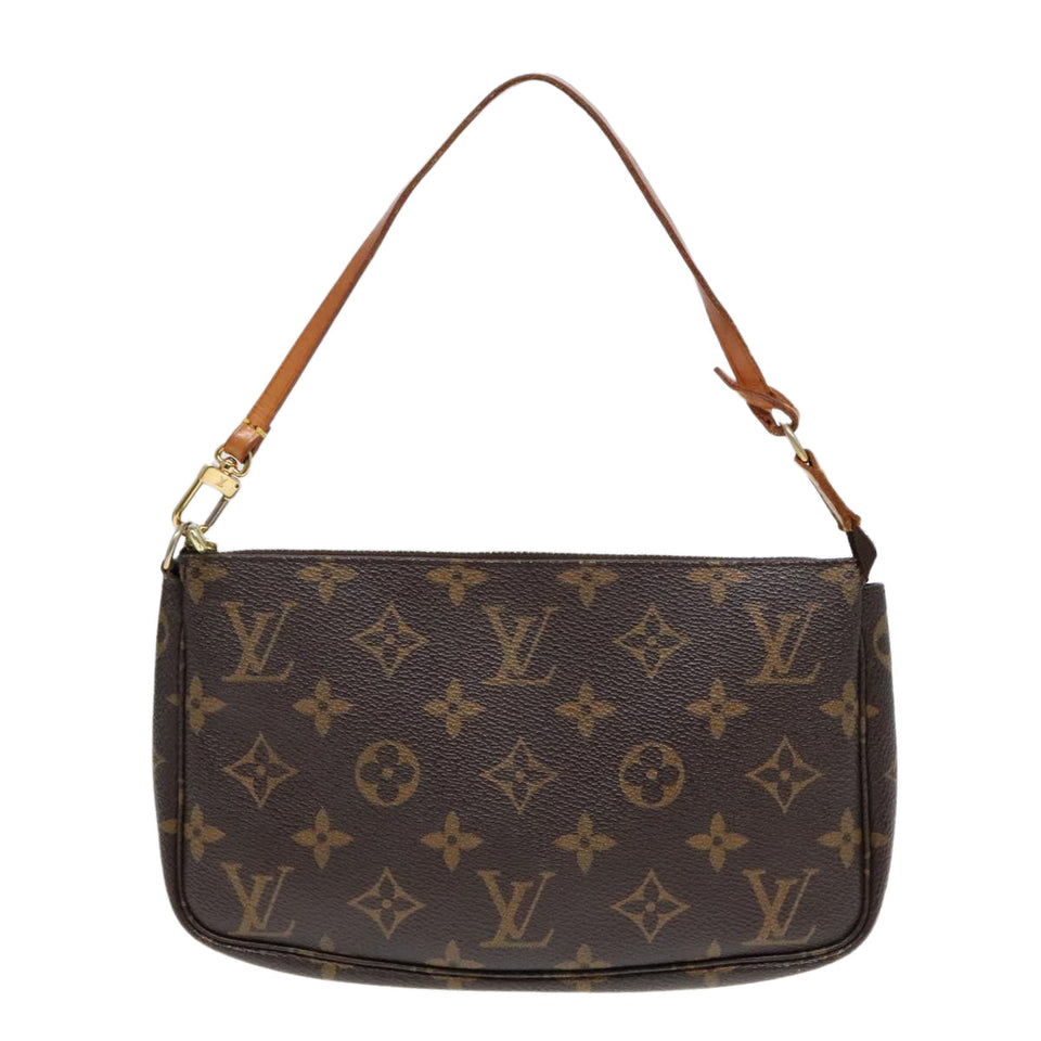 Louis Vuitton Pochette Accessoire  Canvas Clutch Bag