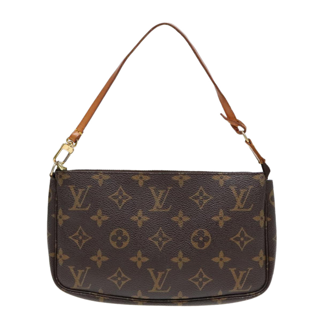 Louis Vuitton Pochette Accessoire  Canvas Clutch Bag
