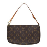 Louis Vuitton Pochette Accessoire  Canvas Clutch Bag