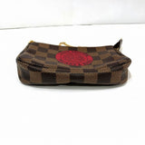 Louis Vuitton Mini Pochette Accessoires  Canvas Clutch Bag