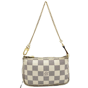 Louis Vuitton Mini Pochette Accessoires  Canvas Clutch Bag