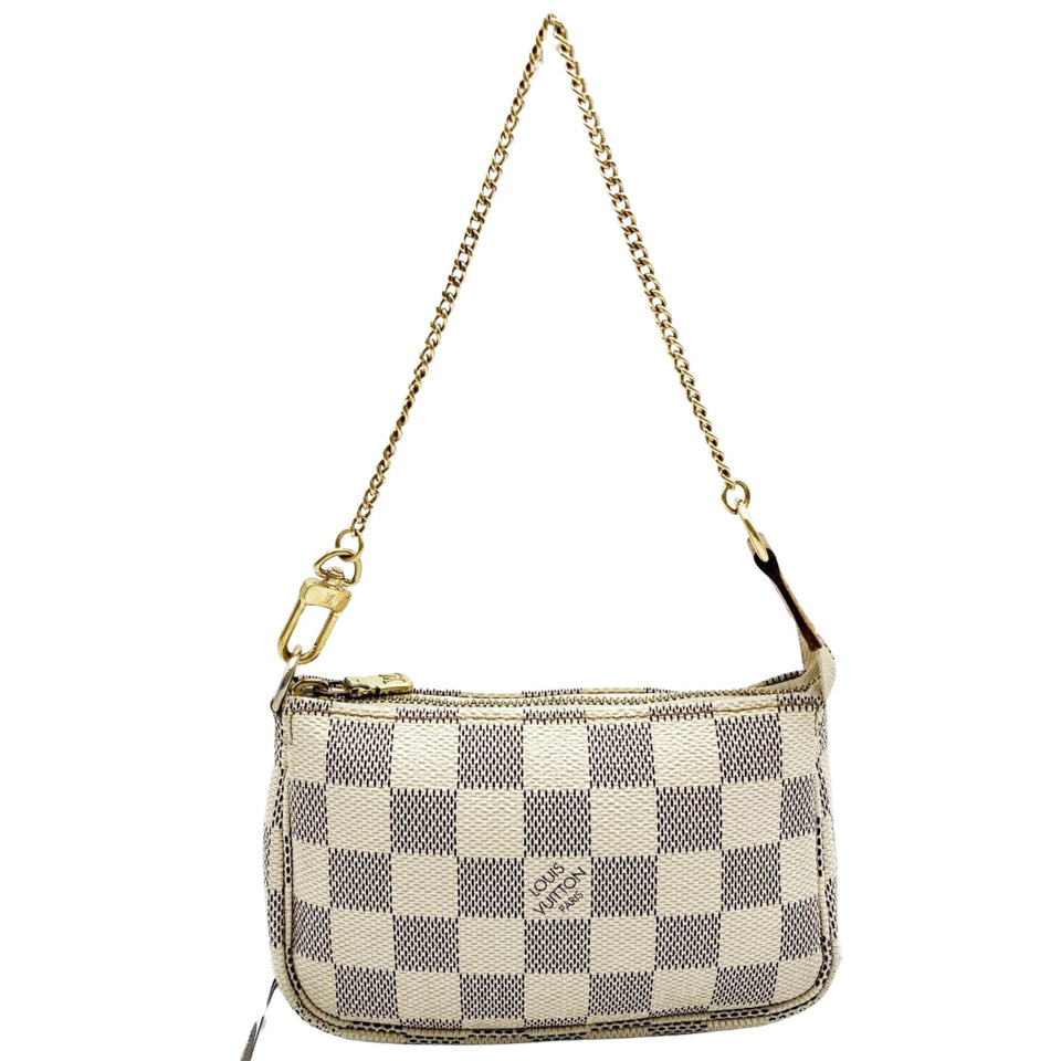 Louis Vuitton Mini Pochette Accessoires  Canvas Clutch Bag