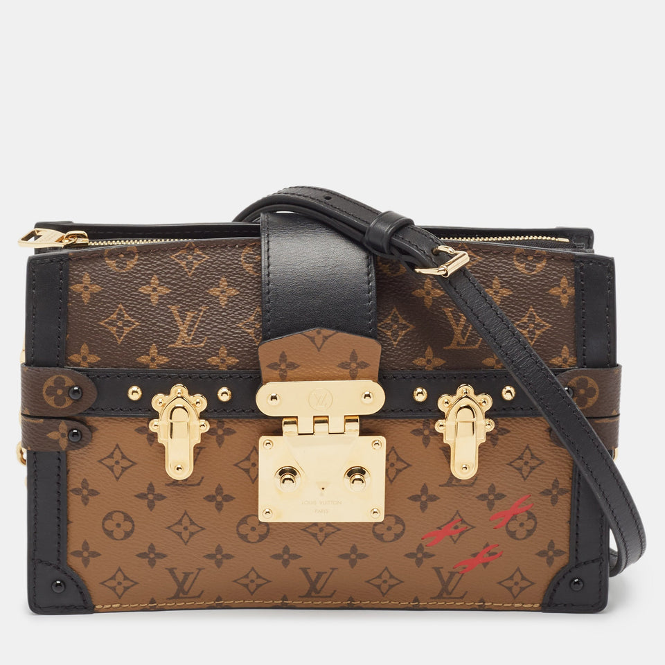 Louis Vuitton Reverse Monogram Canvas Trunk Clutch Bag