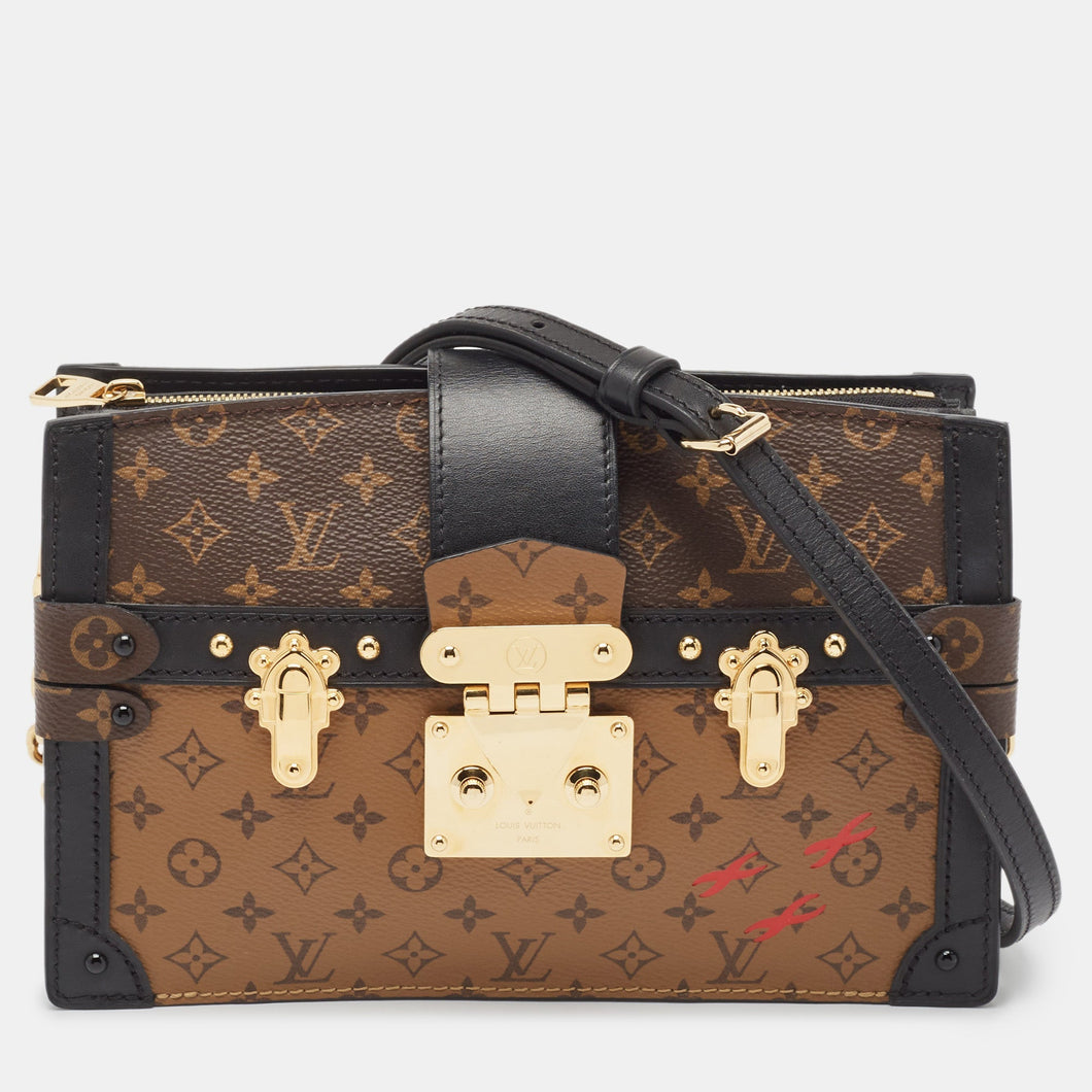 Louis Vuitton Reverse Monogram Canvas Trunk Clutch Bag