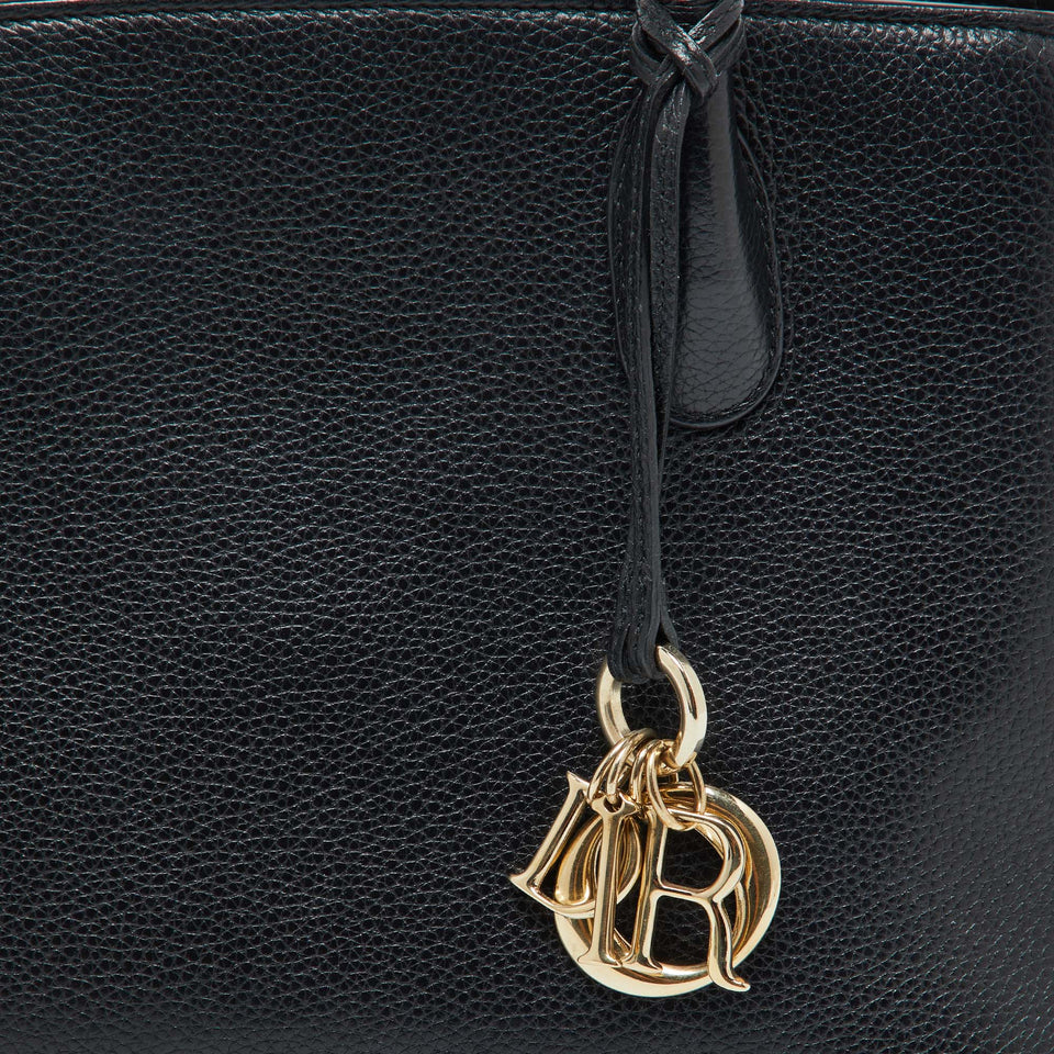 Dior Black Leather Open Bar Tote