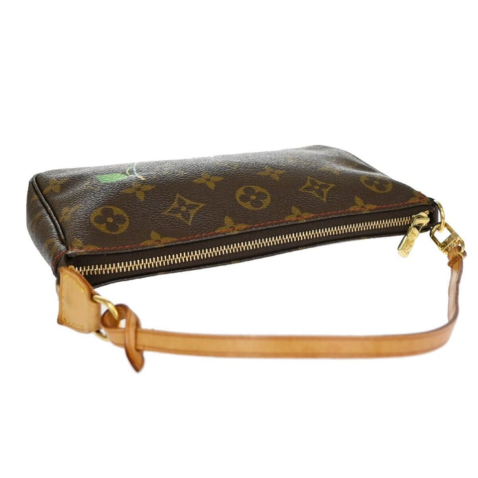 Louis Vuitton Pochette Accessoires  Canvas Clutch Bag