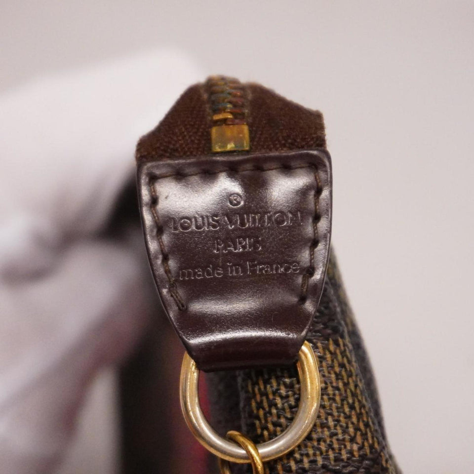 Louis Vuitton Mini Pochette Accessoires  Canvas Clutch Bag