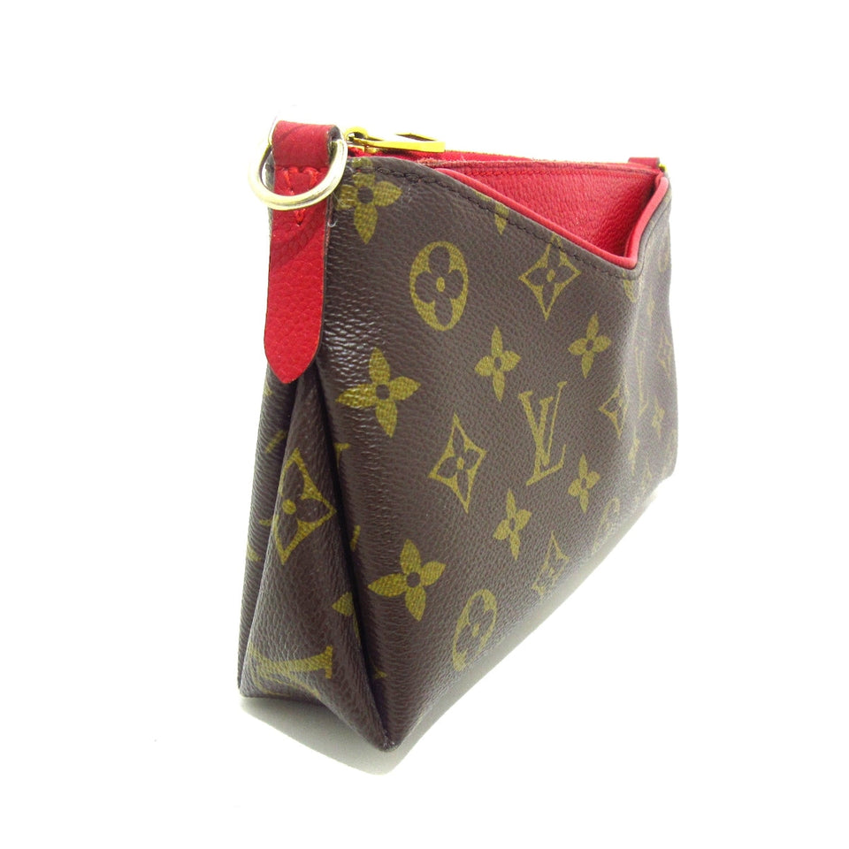 Louis Vuitton Pallas  Canvas Clutch Bag