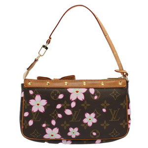 Louis Vuitton Pochette Accessoire  Canvas Clutch Bag