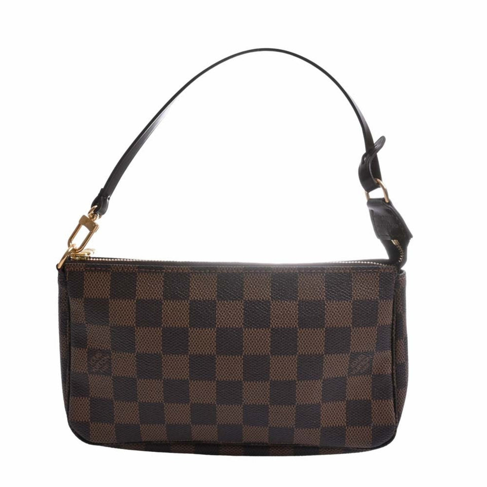 Louis Vuitton Pochette Accessoire  Canvas Clutch Bag