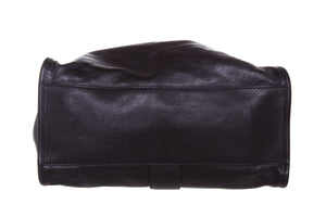 Gucci Black Leather D-Ring Tote