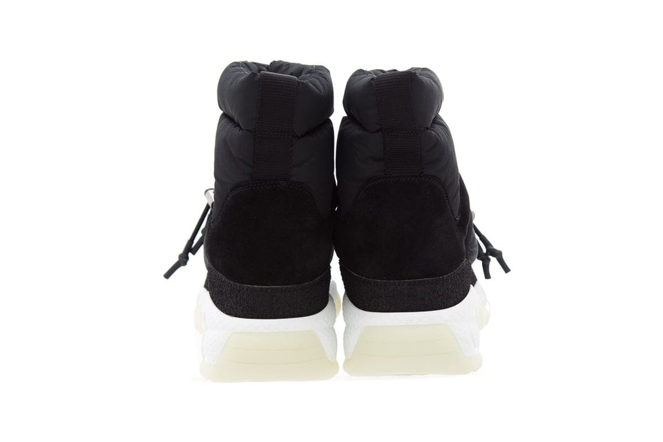 Chanel Black Nylon & Suede Snow Booties SZ 37.5