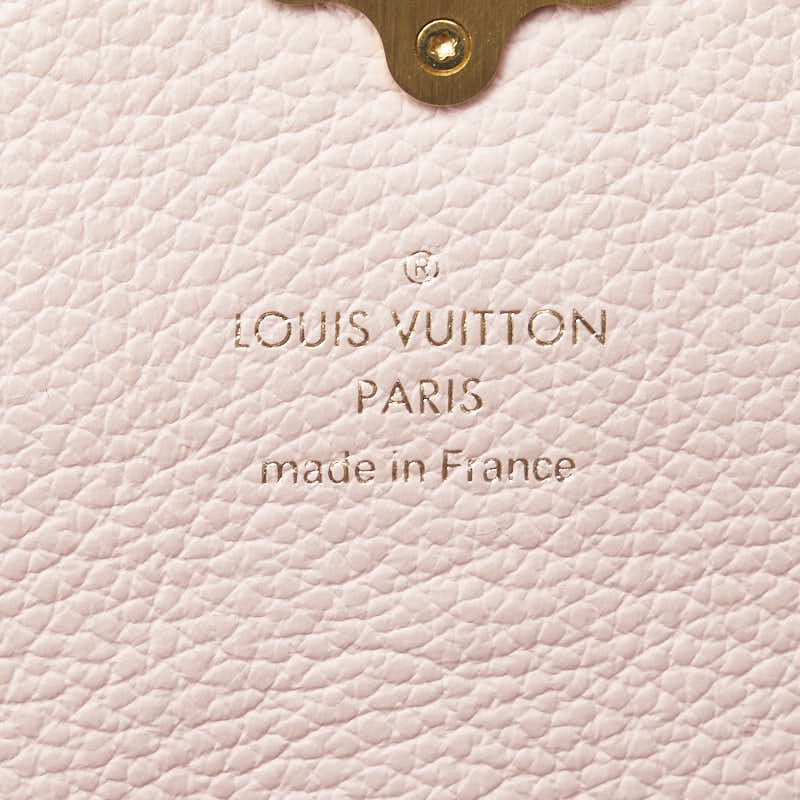 Louis Vuitton Damier Portefolio Clapton Long Wallet N64447 Magnolia Pink Brown PVC Leather  LOUIS VUITTON