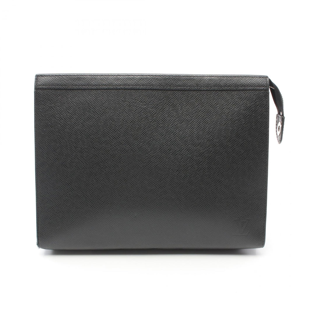 Louis Vuitton Taiga Pochette Voyage MM  Leather Clutch Bag