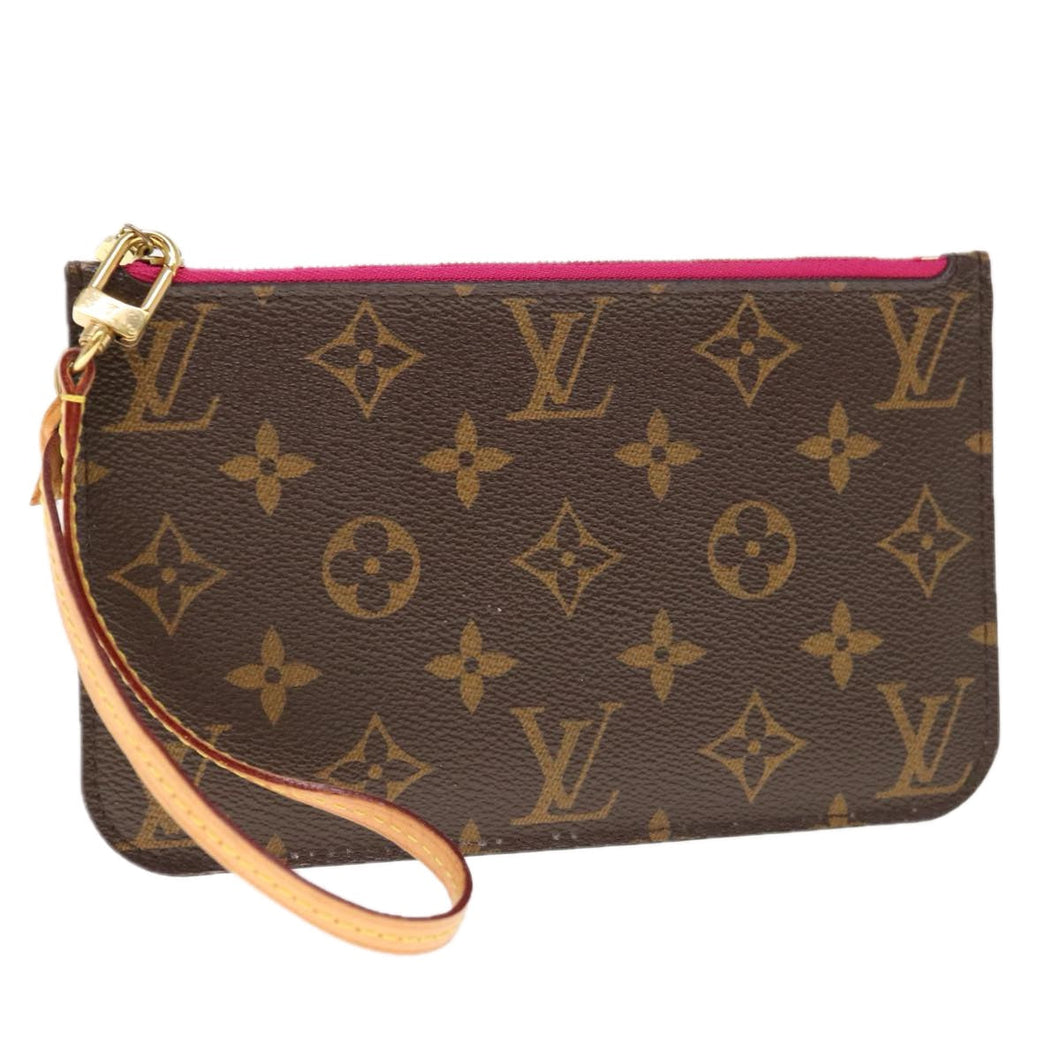 Louis Vuitton Neverfull  Canvas Clutch Bag