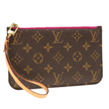 Louis Vuitton Neverfull  Canvas Clutch Bag