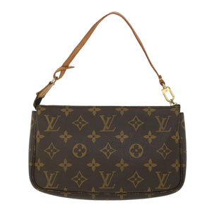 Louis Vuitton Pochette Accessoire  Canvas Clutch Bag