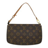 Louis Vuitton Pochette Accessoire  Canvas Clutch Bag