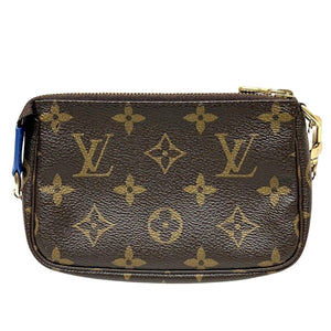 Louis Vuitton Mini Pochette Accessoires  Canvas Clutch Bag