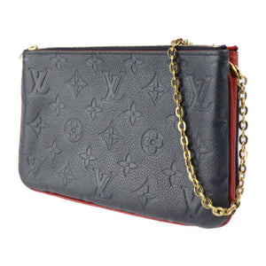 Louis Vuitton Pochette Double Zip  Canvas Clutch Bag
