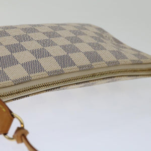 Louis Vuitton Pochette Accessoire  Canvas Clutch Bag
