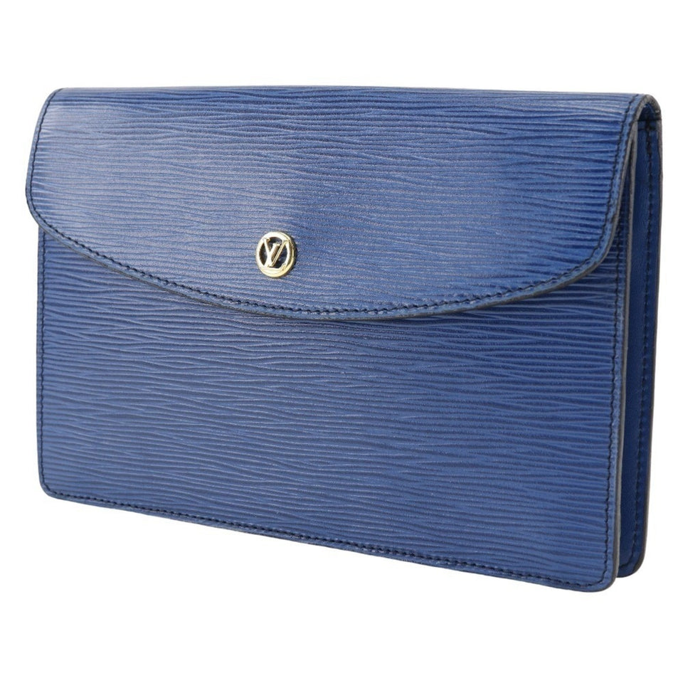 Louis Vuitton Montaigne  Leather Clutch Bag