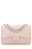 Chanel 2017 Jumbo Pink Iridescent Caviar Togo Leather Handbag