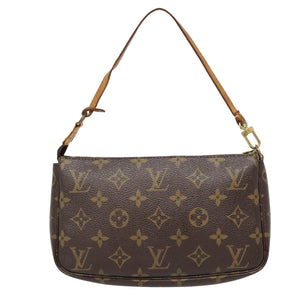 Louis Vuitton Pochette Accessoire  Canvas Clutch Bag