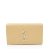 Saint Laurent Grain de Poudre Monogram Kate Clutch