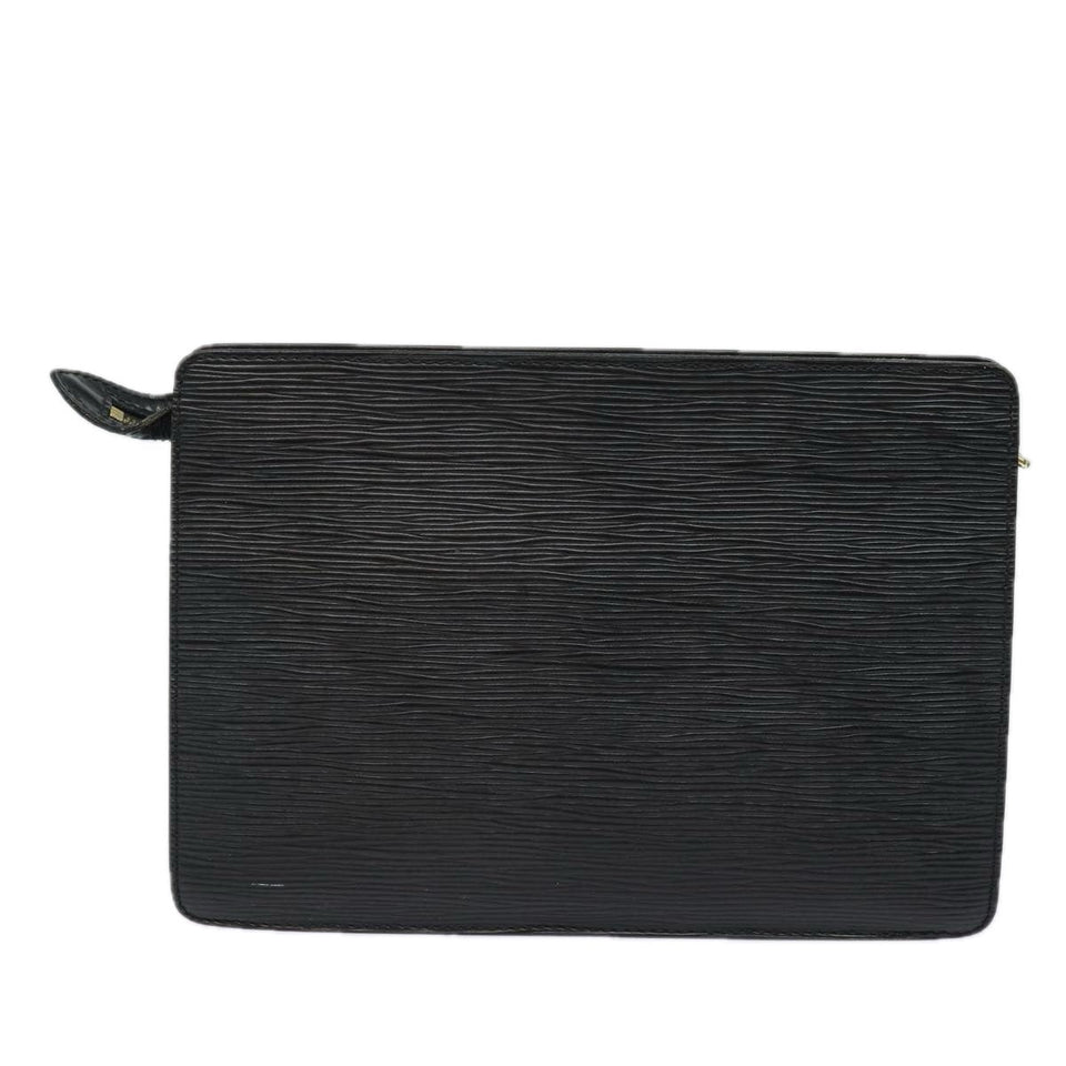 Louis Vuitton Epi Pochette Homme Clutch Bag Black Noir