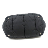 Prada Tessuto Bomber Leather 2WAY Hand Bag NERO Black BN2771