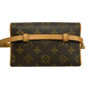 Louis Vuitton Pochette Florentine  Canvas Clutch Bag
