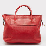 Dior Red Leather Diorangeles Tote