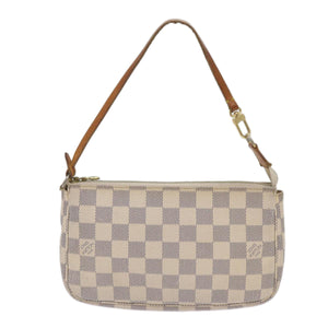 Louis Vuitton Pochette Accessoire  Canvas Clutch Bag