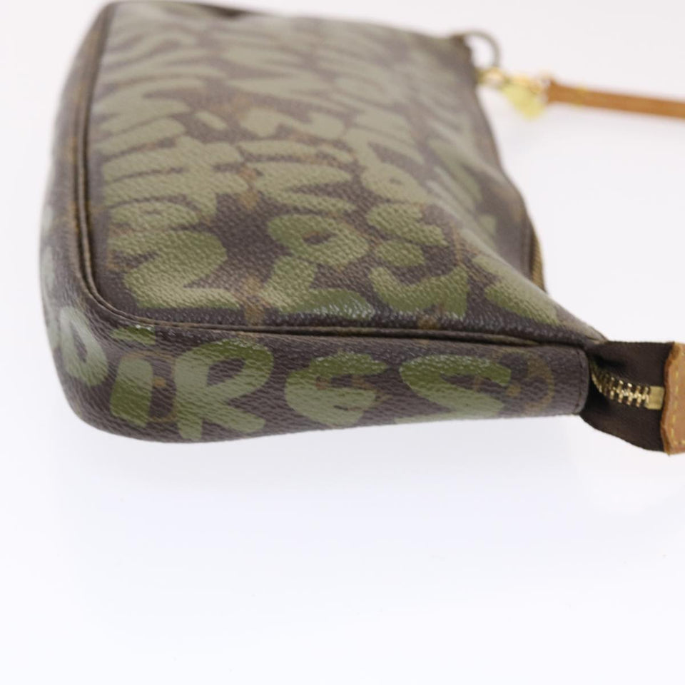 Louis Vuitton Pochette Accessoire  Canvas Clutch Bag