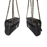Chanel bag Black Caviar Quilted Small In & Out Camera Case