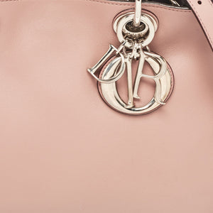 Dior Dusty Pink Leather Medium Diorissimo Shopper Tote